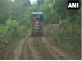 Construction work underway on road to boxer Lovlina Borgohain's residence in Golaghat district - Hindi News | Construction work underway on road to boxer Lovlina Borgohain's residence in Golaghat district | Latest national News at Lokmattimes.com