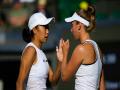 Wimbledon: Mertens-Shuai beat Collins-Krawczyk to reach women's doubles final - Hindi News | Wimbledon: Mertens-Shuai beat Collins-Krawczyk to reach women's doubles final | Latest tennis News at Lokmattimes.com
