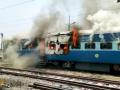 Agnipath protest: Several trains set afire, narrow escape for BJP MLA in Bihar - Hindi News | Agnipath protest: Several trains set afire, narrow escape for BJP MLA in Bihar | Latest politics News at Lokmattimes.com