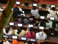 As UP Assembly goes paperless, MLAs fumble with tablets - Hindi News | As UP Assembly goes paperless, MLAs fumble with tablets | Latest politics News at Lokmattimes.com