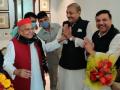 Mulayam turns 83, party bursts into celebrations - Hindi News | Mulayam turns 83, party bursts into celebrations | Latest politics News at Lokmattimes.com