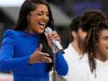 Mickey Guyton sets tone for Super Bowl with rousing national anthem, followed by Jhene Aiko, Mary Mary - Hindi News | Mickey Guyton sets tone for Super Bowl with rousing national anthem, followed by Jhene Aiko, Mary Mary | Latest entertainment News at Lokmattimes.com