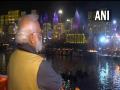 PM Modi witnesses spectacular 'Ganga Aarti' onboard Vivekananda cruise in Varanasi - Hindi News | PM Modi witnesses spectacular 'Ganga Aarti' onboard Vivekananda cruise in Varanasi | Latest national News at Lokmattimes.com
