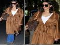 Deepika Padukone amps up her airport look in a tan overcoat - Hindi News | Deepika Padukone amps up her airport look in a tan overcoat | Latest maharashtra News at Lokmattimes.com