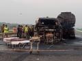20 killed, 6 injured in fiery bus-tanker collision in Pakistan's Sindh - Hindi News | 20 killed, 6 injured in fiery bus-tanker collision in Pakistan's Sindh | Latest international News at Lokmattimes.com