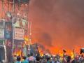 700 firefighters work to douse massive Dhaka wholesale market fire - Hindi News | 700 firefighters work to douse massive Dhaka wholesale market fire | Latest international News at Lokmattimes.com