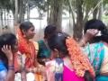 Andhra bride in flood-hit village takes boat to reach for wedding - Hindi News | Andhra bride in flood-hit village takes boat to reach for wedding | Latest national News at Lokmattimes.com