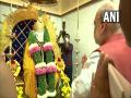 Goa Polls: Amit Shah offers prayers at Sai Baba temple in Borim town - Hindi News | Goa Polls: Amit Shah offers prayers at Sai Baba temple in Borim town | Latest national News at Lokmattimes.com