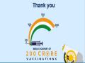 India crosses milestone of 2 billion COVID-19 vaccinations - Hindi News | India crosses milestone of 2 billion COVID-19 vaccinations | Latest national News at Lokmattimes.com