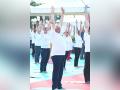 Gujarat: Govt organises yoga event in 75 places on 8th International Yoga Day - Hindi News | Gujarat: Govt organises yoga event in 75 places on 8th International Yoga Day | Latest national News at Lokmattimes.com