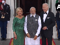 US President, First Lady Jill Biden welcome PM Modi at White House for State dinner, guests include several big-wigs - Hindi News | US President, First Lady Jill Biden welcome PM Modi at White House for State dinner, guests include several big-wigs | Latest international News at Lokmattimes.com
