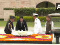 Japanese PM Kishida lays wreath at Mahatma Gandhi's memorial in Rajghat - Hindi News | Japanese PM Kishida lays wreath at Mahatma Gandhi's memorial in Rajghat | Latest international News at Lokmattimes.com