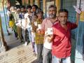 Gujarat Assembly polls phase 2: 34.74% voter turnout recorded till 1 p.m. - Hindi News | Gujarat Assembly polls phase 2: 34.74% voter turnout recorded till 1 p.m. | Latest politics News at Lokmattimes.com