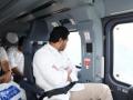 Andhra CM makes aerial survey of flood-hit districts - Hindi News | Andhra CM makes aerial survey of flood-hit districts | Latest national News at Lokmattimes.com