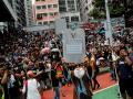 Hong Kong protesters march despite police ban - Hindi News | Hong Kong protesters march despite police ban | Latest international News at Lokmattimes.com