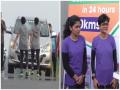 2 women from Gujarat, run backward for 13 hours, attempt Guinness Record - Hindi News | 2 women from Gujarat, run backward for 13 hours, attempt Guinness Record | Latest national News at Lokmattimes.com