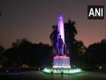 Teen Murti Haifa Chowk lights up in Indian, Israeli colours to celebrate 30 years of establishment of diplomatic relations - Hindi News | Teen Murti Haifa Chowk lights up in Indian, Israeli colours to celebrate 30 years of establishment of diplomatic relations | Latest international News at Lokmattimes.com