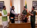 India, Myanmar sign MoU on defence co-operation - Hindi News | India, Myanmar sign MoU on defence co-operation | Latest national News at Lokmattimes.com
