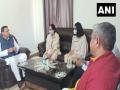 Pushkar Singh Dhami meets daughters of CDS General Bipin Rawat, Madhulika Rawat in Haridwar - Hindi News | Pushkar Singh Dhami meets daughters of CDS General Bipin Rawat, Madhulika Rawat in Haridwar | Latest national News at Lokmattimes.com