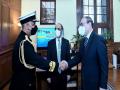 Shringla meets Oman's Navy Commander, discusses bilateral defence cooperation - Hindi News | Shringla meets Oman's Navy Commander, discusses bilateral defence cooperation | Latest international News at Lokmattimes.com