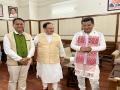 Newly sworn-in RS MPs Pabitra Gogoi Margherita, Rwngwra Narzary meet BJP chief JP Nadda - Hindi News | Newly sworn-in RS MPs Pabitra Gogoi Margherita, Rwngwra Narzary meet BJP chief JP Nadda | Latest politics News at Lokmattimes.com