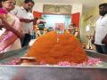 BJP workers offer 70 kg laddu at Coimbatore temple to mark PM Modi's 70th birthday - Hindi News | BJP workers offer 70 kg laddu at Coimbatore temple to mark PM Modi's 70th birthday | Latest national News at Lokmattimes.com