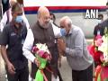 Amit Shah reaches Ahmedabad ahead of Bhupendra Patel swearing-in - Hindi News | Amit Shah reaches Ahmedabad ahead of Bhupendra Patel swearing-in | Latest national News at Lokmattimes.com