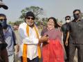 WB polls: Mithun Chakraborty campaigns for BJP's Locket Chatterjee in Hugli-Chuchura - Hindi News | WB polls: Mithun Chakraborty campaigns for BJP's Locket Chatterjee in Hugli-Chuchura | Latest politics News at Lokmattimes.com