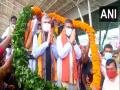 Union Ministers Ashwini Vaishnaw, Dharmendra Pradhan embark on Jan Ashirwad Yatra in Odisha - Hindi News | Union Ministers Ashwini Vaishnaw, Dharmendra Pradhan embark on Jan Ashirwad Yatra in Odisha | Latest politics News at Lokmattimes.com