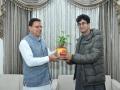 Lyricist Prasoon Joshi meets Uttarakhand CM Pushkar Singh Dhami - Hindi News | Lyricist Prasoon Joshi meets Uttarakhand CM Pushkar Singh Dhami | Latest entertainment News at Lokmattimes.com