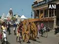 Construction of chariots for Puri Rath Yatra begins amid lockdown - Hindi News | Construction of chariots for Puri Rath Yatra begins amid lockdown | Latest national News at Lokmattimes.com