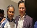 Hima Das will keep running for country: Rijiju after Assam govt appoints sprinter as DSP - Hindi News | Hima Das will keep running for country: Rijiju after Assam govt appoints sprinter as DSP | Latest other-sports News at Lokmattimes.com