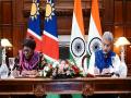 India, Namibia sign three MoUs on sidelines of 17th CII EXIM Bank Conclave - Hindi News | India, Namibia sign three MoUs on sidelines of 17th CII EXIM Bank Conclave | Latest international News at Lokmattimes.com