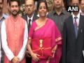 Nirmala Sitharaman drops traditional budget briefcase photo op, goes swadeshi - Hindi News | Nirmala Sitharaman drops traditional budget briefcase photo op, goes swadeshi | Latest national News at Lokmattimes.com