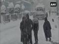 Heavy snowfall disrupts normal life in Srinagar - Hindi News | Heavy snowfall disrupts normal life in Srinagar | Latest national News at Lokmattimes.com