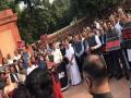 Sonia Gandhi reads out Preamble of Indian Constitution during Oppn protest - Hindi News | Sonia Gandhi reads out Preamble of Indian Constitution during Oppn protest | Latest politics News at Lokmattimes.com