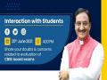 Ramesh Pokhriyal to interact with students today to discuss their concerns related to evaluation of CBSE board exams - Hindi News | Ramesh Pokhriyal to interact with students today to discuss their concerns related to evaluation of CBSE board exams | Latest national News at Lokmattimes.com