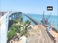 Tamil Nadu: Indian Railways starts construction of new railway bridge project at Pampan Sea - Hindi News | Tamil Nadu: Indian Railways starts construction of new railway bridge project at Pampan Sea | Latest national News at Lokmattimes.com