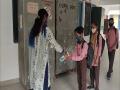 Moradabad schools reopen with COVID-19 measures in place - Hindi News | Moradabad schools reopen with COVID-19 measures in place | Latest national News at Lokmattimes.com