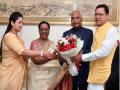 Dehradun: Uttarakhand CM meets President Kovind, attends dinner - Hindi News | Dehradun: Uttarakhand CM meets President Kovind, attends dinner | Latest national News at Lokmattimes.com