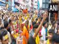 Ujjain: Enthusiastic devotees take part in Baba Mahakal's religious procession after lifting of COVID restrictions - Hindi News | Ujjain: Enthusiastic devotees take part in Baba Mahakal's religious procession after lifting of COVID restrictions | Latest national News at Lokmattimes.com