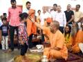 Yogi organizes 'Kanya Pujan', conveys UP govt will ensure safety of women - Hindi News | Yogi organizes 'Kanya Pujan', conveys UP govt will ensure safety of women | Latest national News at Lokmattimes.com