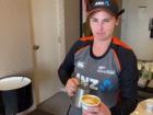Coffee in Q: NZ keeper hones her barista skills