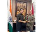 CAB President Sourav Ganguly meets Army top brass, presents replica "Freedom Trophy"