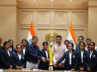 Maharashtra CM Devendra Fadnavis felicitates World Cup winning Blind Women's Cricket Team
