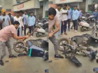 Man Smashes Ola Electric Scooter After Receiving Rs 90,000 Repair Bill; Video Goes Viral - News | Man Smashes Ola Electric Scooter After Receiving Rs 90,000 Repair Bill; Video Goes Viral | Latest business News at Lokmattimes.com
