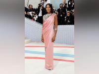 Naomi Campbell makes her Met Gala appearance in saree gown look - News | Naomi Campbell makes her Met Gala appearance in saree gown look | Latest entertainment News at Lokmattimes.com