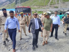 Amarnath Yatra: Fire and Emergency Services director visits Baltal, takes stock of safety arrangements