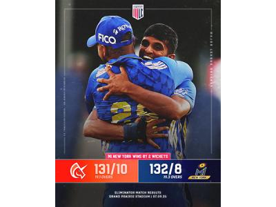 MLC: Trent Boult shines as MI New York eliminate San Francisco Unicorns in a thriller