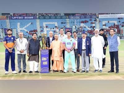CM Yogi Adityanath encourages players ahead of UP T20 League final